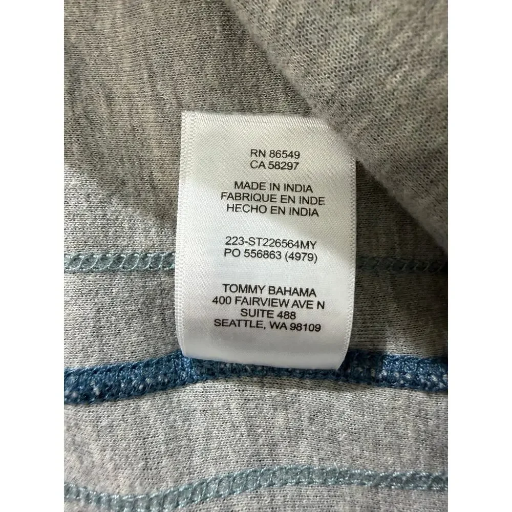 Tommy Bahama Men’s XL Blue Heathered Crewneck Sweatshirt Marlin Logo